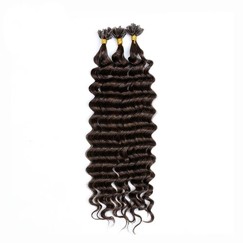 4 # Remy Human Haarverlenging 4 # Kleur Diepe Golf Haar 50 g/stk Lichtbruin U-Tip Menselijk Haarverlenging 1.0g/Strand