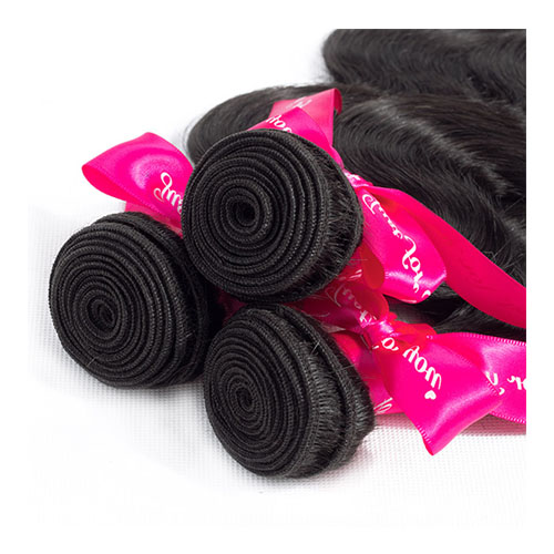 Haar 13x4 Kant Frontale Sluiting Met Bundels Braziliaanse Body Wave Menselijk Haar Bundels Met Vetersluiting niet-Remy