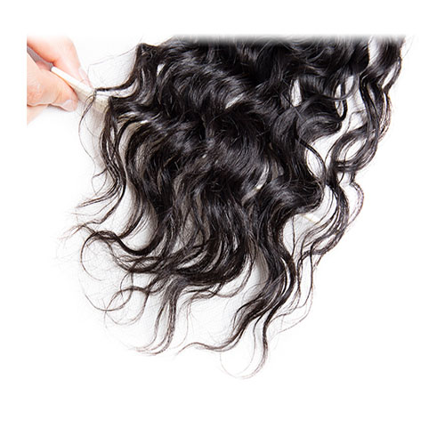 Bedrijf 100% Remy Menselijk Haar Water Wave Vetersluiting Drie Deel Stijl 130% Dichtheid 10-18 inch beschikbaar Gratis Verzending