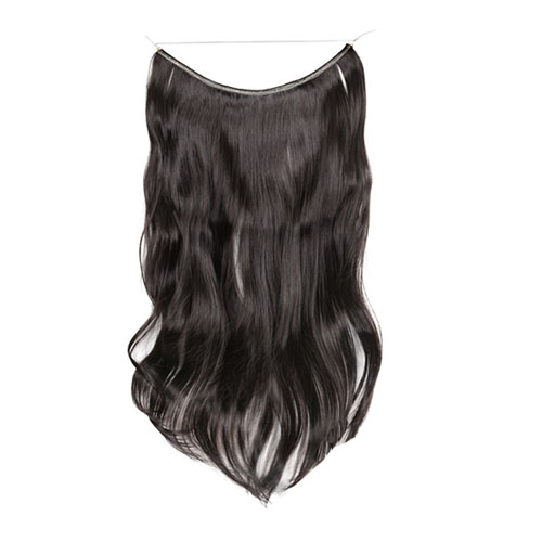 Body Wave Onzichtbare String Flip-Op Geen Clip in Hair Extensions Vis Lijn Synthetische Haarstukjes voor Vrouwen Meisje 21 Kleuren